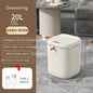 Smart Trash can with lid for bedroom, living room or Kitchen or use it as storage box.
