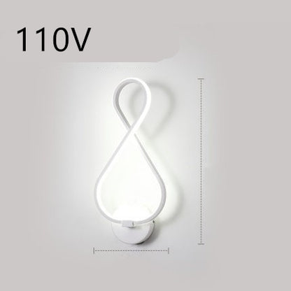 led wall lamp Nordic minimalist bedroom bedside lamp