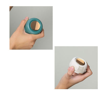 Mini Clip Fan Hanging Waist Neck Fan Girl Electric Air-Cooling Fan 900mah USB Leafless Fan 3 Speeds for Outdoor Camping Fishing