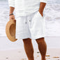 Striped Print Shorts with a Drawstring for a Stylish Summer Look. Casual Clothing for Men