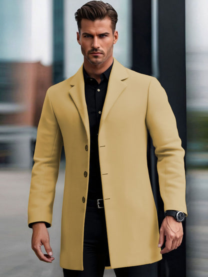 European and American Slim Lapel Coat