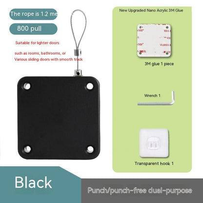 Automatic Door Closer Punch-Free Soft Close Door Closers for Sliding Door Glass Door 500g-1000g Tension Closing Device