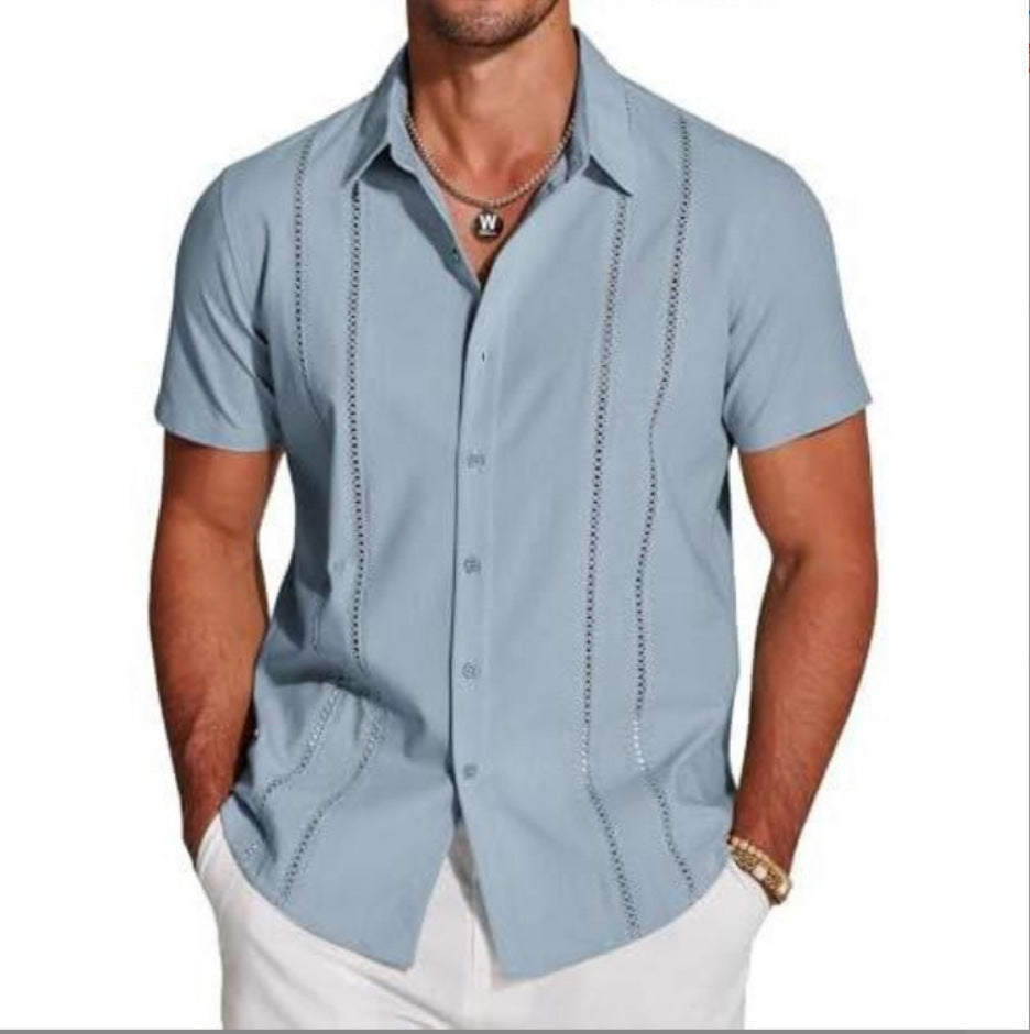 Trendy Wild Hawaiian Holiday Men's Lapel Shirt