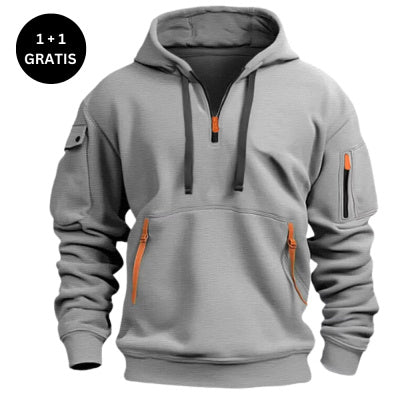 Dropped shoulder hooded sweatshirt for men and women, available in plus sizes. Loose pullover design with a trendy, fashionable style.