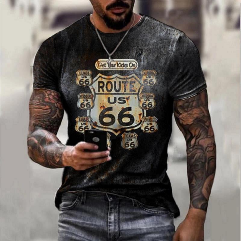 Oversized Retro Short-Sleeve Clothing for Men