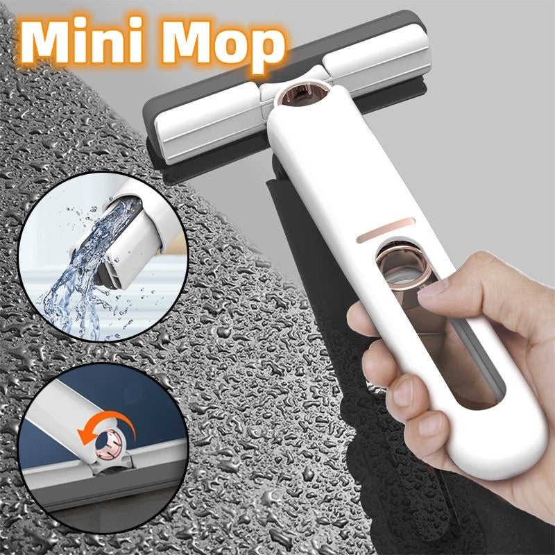 Mini Mops Floor Cleaning Sponge Squeeze Mop, versatile household cleaning tools for home and car use, perfect for wiping glass, screens, desks, and more.
