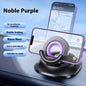 Magnetic Phone Holder with Vacuum Suction Foldable Adjustable Car Mount Magnetic Bracket Suction Nonslip for Busy Commuters