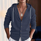 Slim-fit Hooded Cardigan Casual Shirt for Men