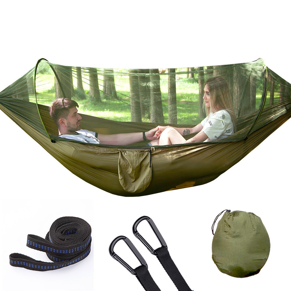 Fully Automatic Quick Opening Hammock with Mosquito Net