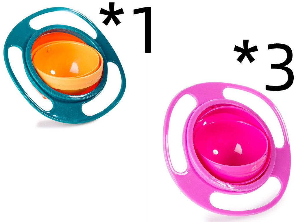 360° Rotating Universal Baby Spill-Proof Bowl Dishes