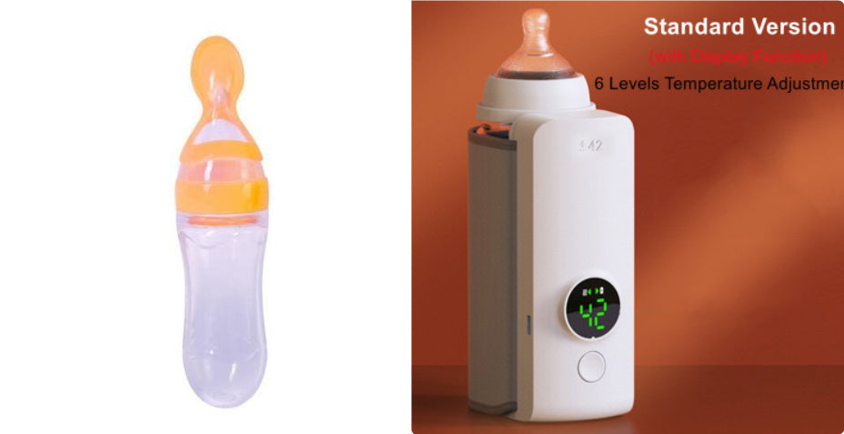 Portable Wireless Rechargeable Baby Bottle Warmer USB Charging and Heating Bag Portable Constant Temperature Milk Warmer Universal Bottle Insulation Sleeve
