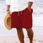 Striped Print Shorts with a Drawstring for a Stylish Summer Look. Casual Clothing for Men
