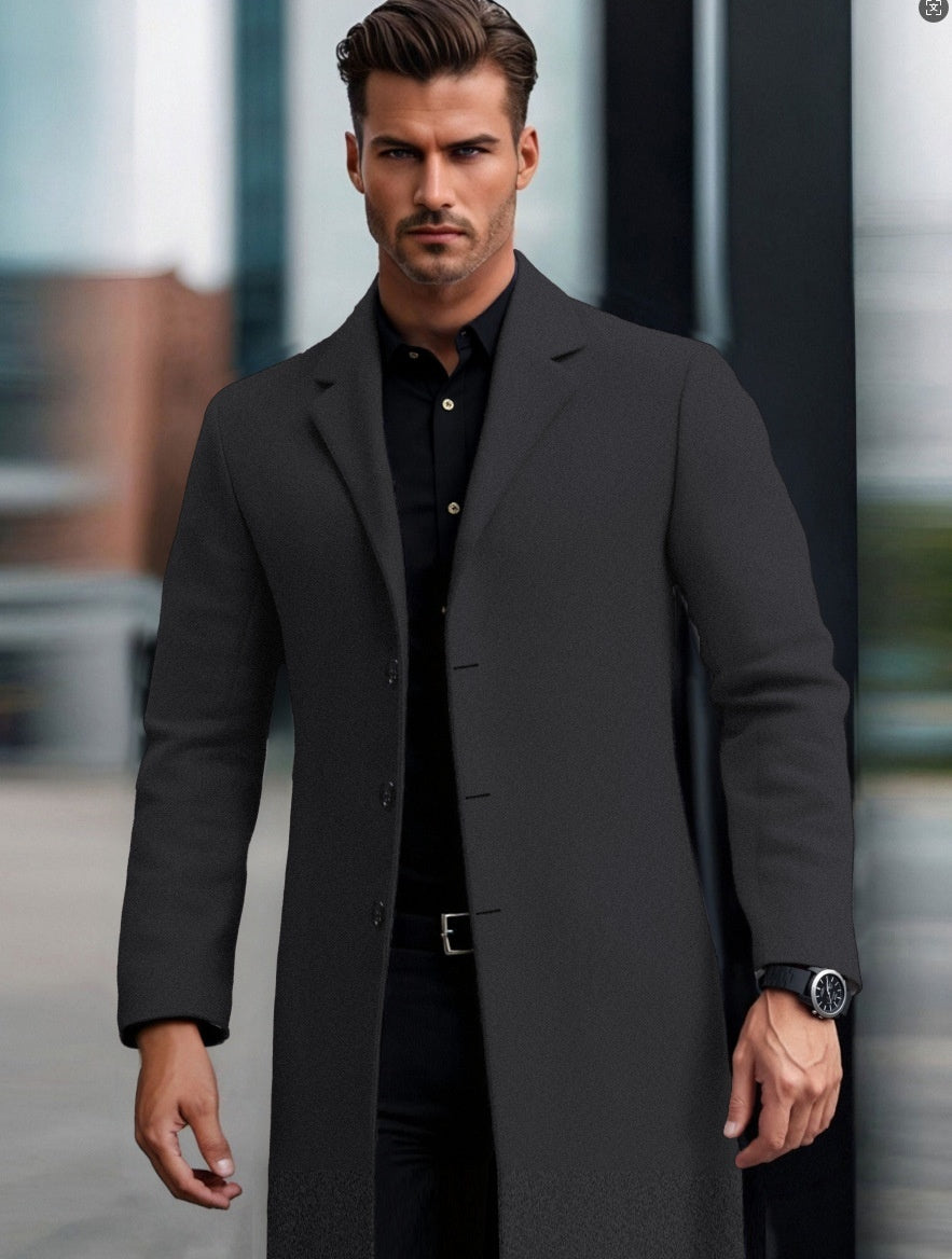 European and American Slim Lapel Coat