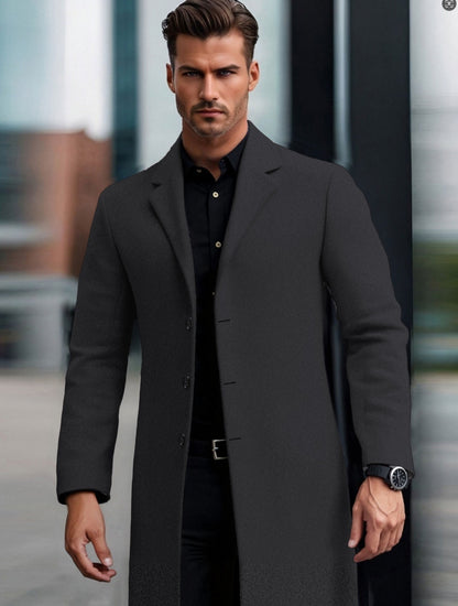 European and American Slim Lapel Coat