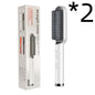 New 2 In 1 Hair Straightener Hot Comb Negative Ion Curling Tong Dual-purpose Electric Hairbrush
