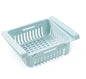 Telescopic Refrigerator Storage Basket, Drawer Storage Rack, Freshness Preservation Box, Freezing Box Storage Organizer.