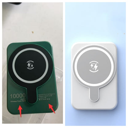 Mini Fast-Charging Magnetic Wireless Power Bank, 5000mAh, Portable.