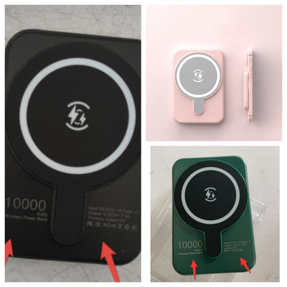 Mini Fast-Charging Magnetic Wireless Power Bank, 5000mAh, Portable.