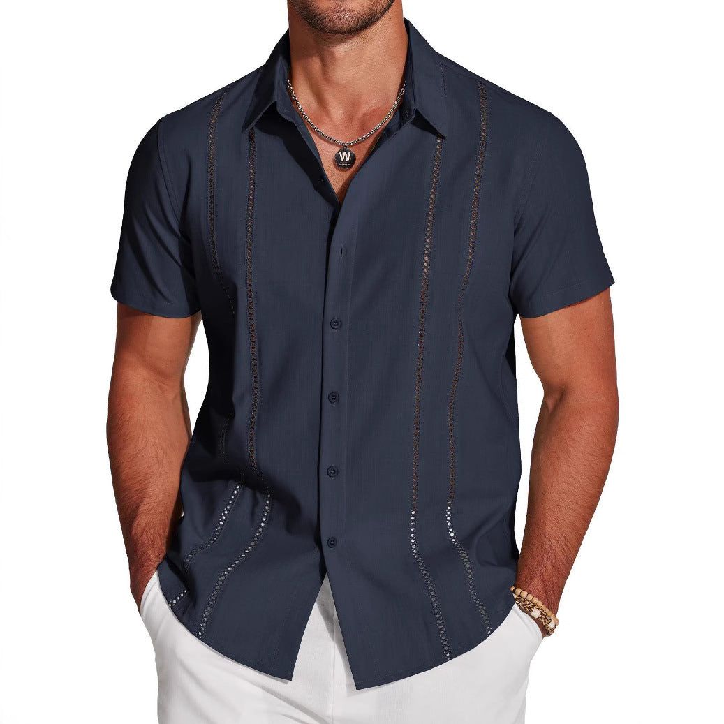 Trendy Wild Hawaiian Holiday Men's Lapel Shirt
