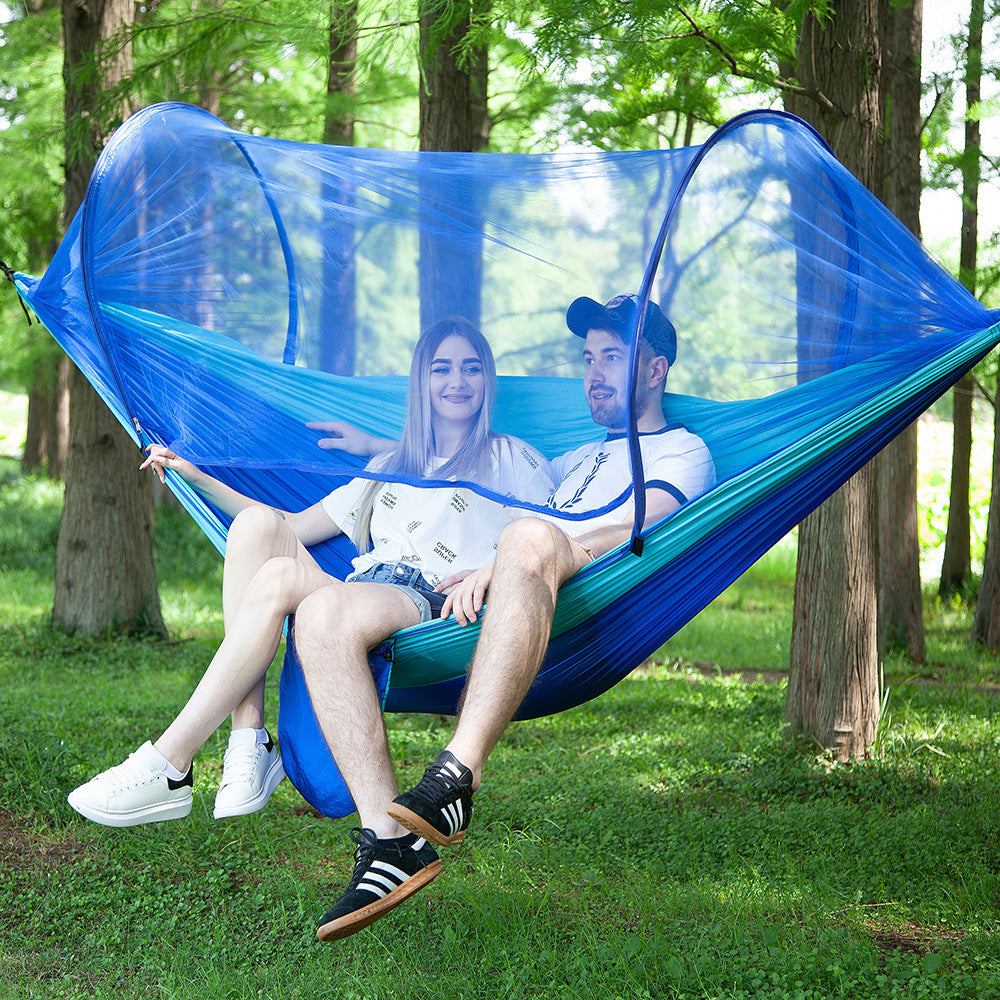 Fully Automatic Quick Opening Hammock with Mosquito Net